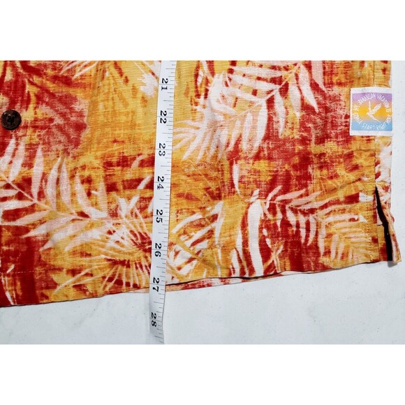 Margaritaville It's 5 O'clock Somewhere 100% Silk Hawaiian Floral Shirt NWOT - Picture 5 of 11